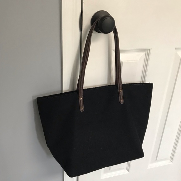 Tommy Hilfiger Black Wool Tote blue & red sequins - Picture 2 of 9